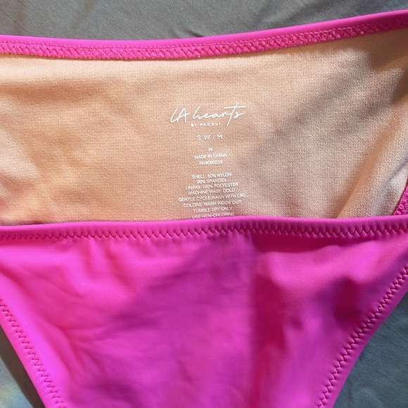 LA Hearts hot pink string bikini - Picture 3 of 3